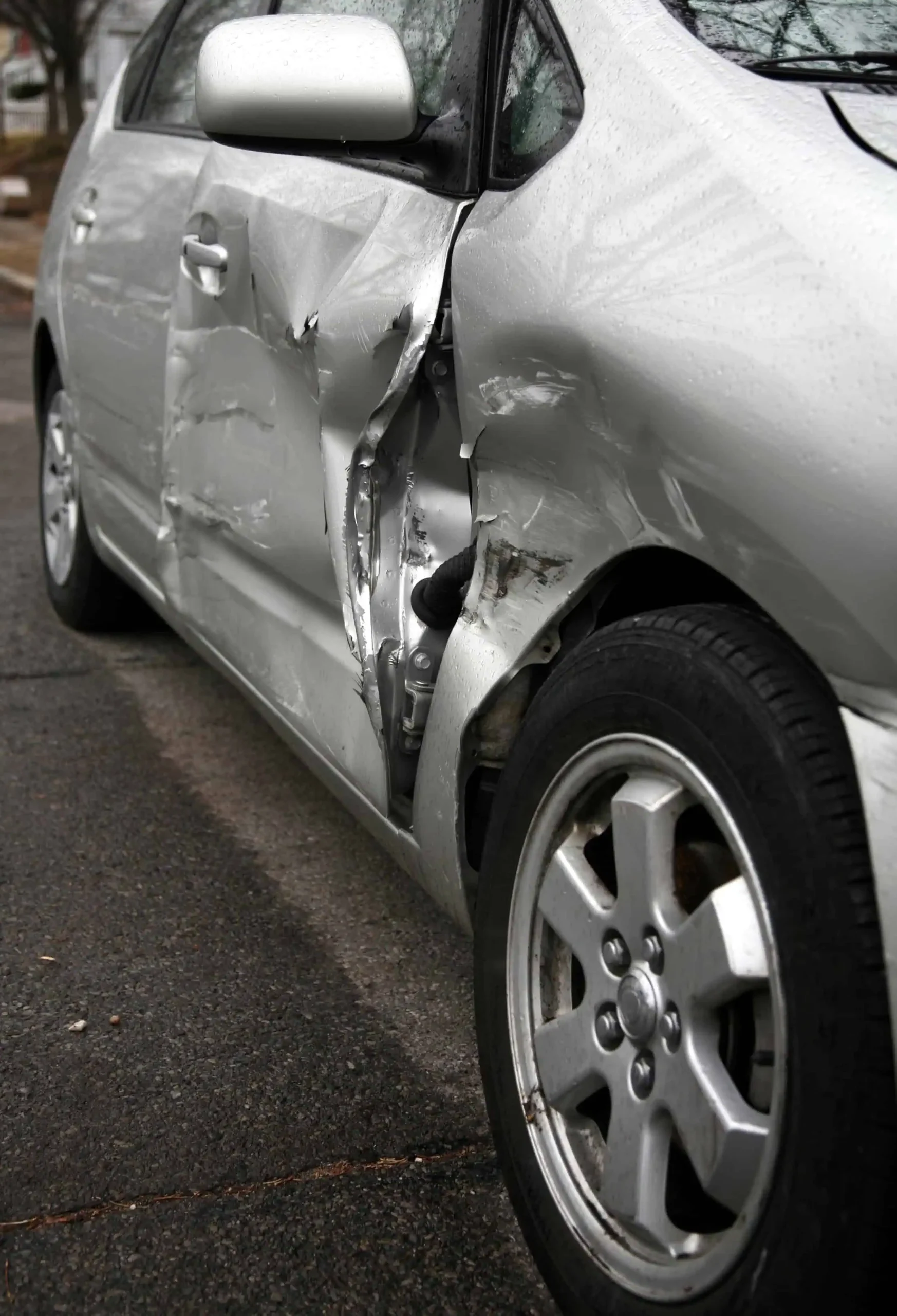 damaged car