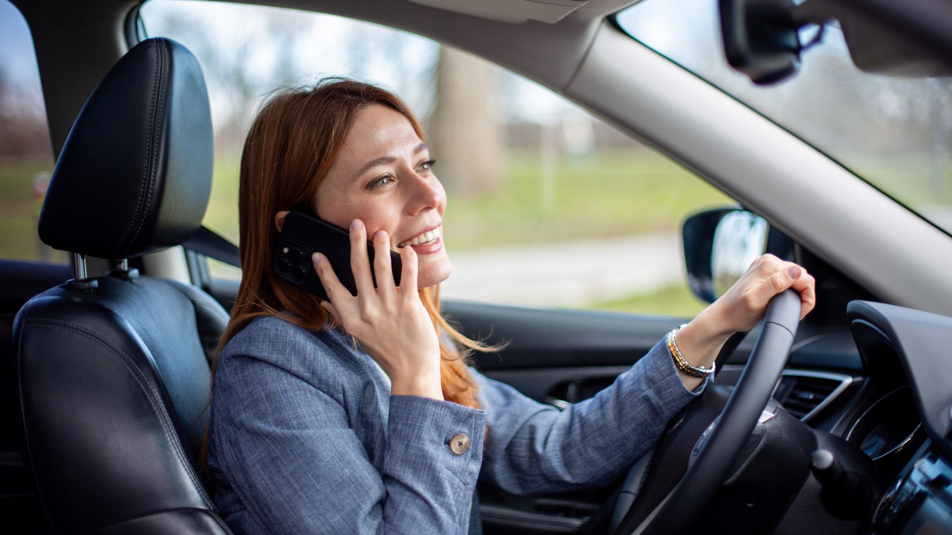 Driver using cell phone