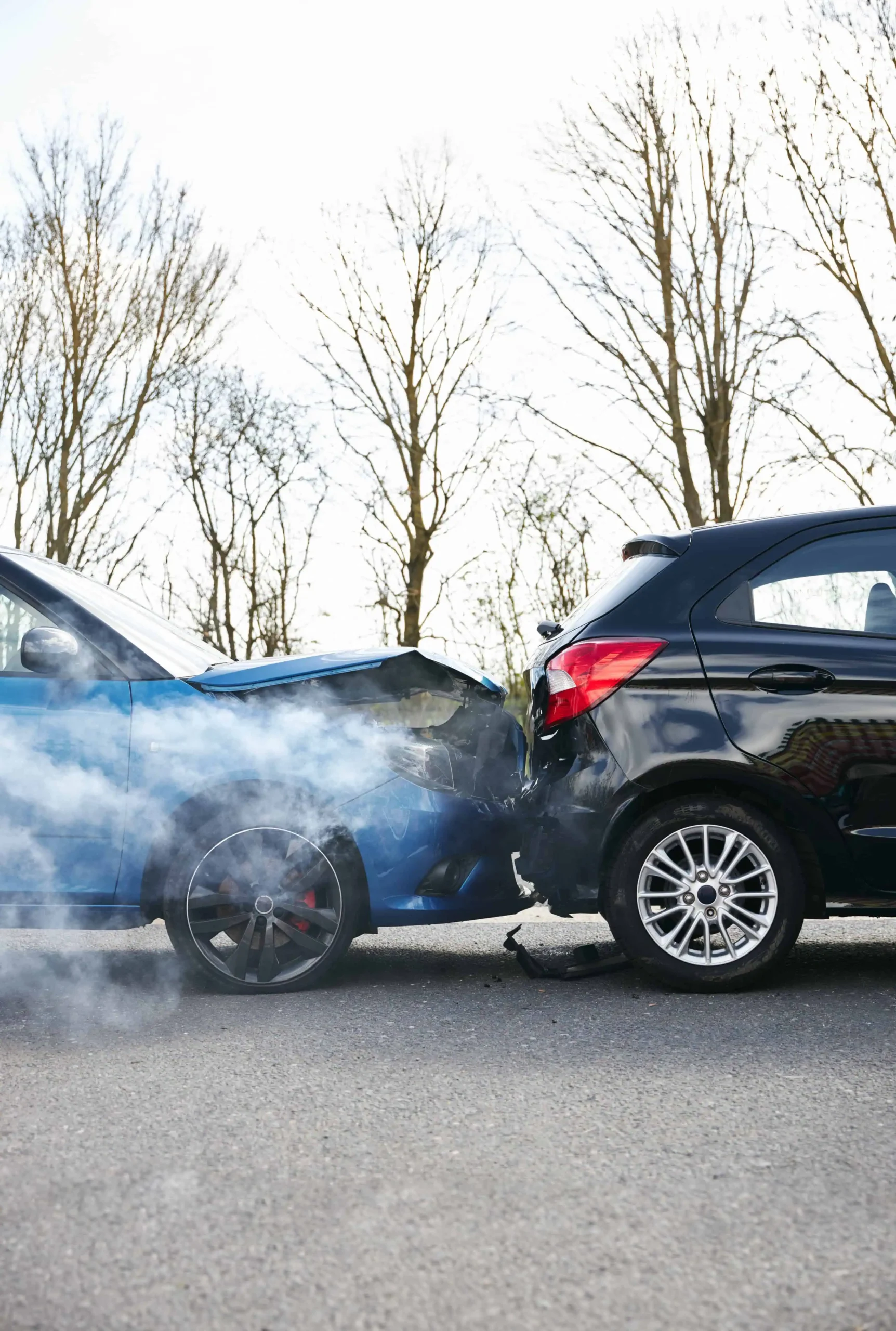 Vehicle rear end collission
